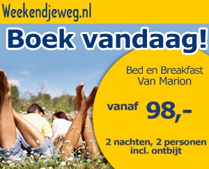 Weekendjeweg - Bed en Breakfast Van Marion 0* vanaf 98,-.