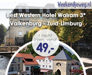 Weekendjeweg - Best Western Hotel Walram 3* vanaf 49,-.