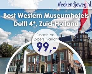 Weekendjeweg - Best Western Museumhotels Delft 4* vanaf 99,-.