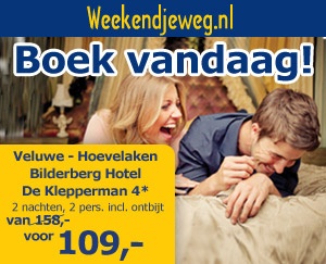 Weekendjeweg - Bilderberg Hotel De Klepperman 4* vanaf 109,-. Weekendjeweg - Bilderberg Hotel De Klepperman 4* vanaf 109,-.