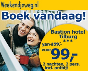 Weekendjeweg - Brabant, Bastion Hotel Tilburg 3* Vanaf 99,00. Weekendjeweg - Brabant, Bastion Hotel Tilburg 3* Vanaf 99,00.