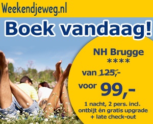 Weekendjeweg - Brugge, NH Brugge 4* vanaf 99,00. Weekendjeweg - Brugge, NH Brugge 4* vanaf 99,00.