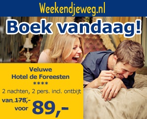 Weekendjeweg - Brugotel 3* vanaf 109,-.