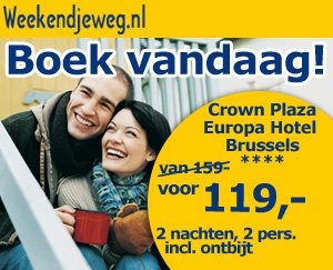Weekendjeweg - Brussel, Crowne Plaza Europa Hotel Brussels 4* Vanaf 119,00. Weekendjeweg - Brussel, Crowne Plaza Europa Hotel Brussels 4* Vanaf 119,00.