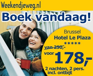 Weekendjeweg - Brussel, Hotel Le Plaza 5* Vanaf 178,00.