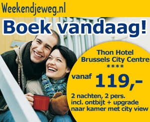 Weekendjeweg - Brussel, Thon Hotel Brussels City Centre 4* Vanaf 119,00.