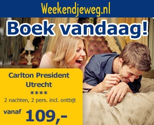 Weekendjeweg - Carlton President 4* vanaf 109,-.