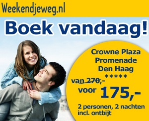 Weekendjeweg - Crowne Plaza Promenade 5* vanaf 175,-.