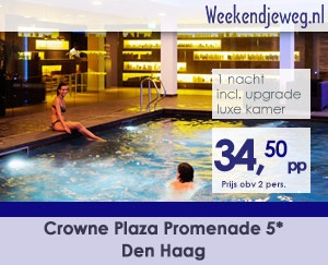 Weekendjeweg - Crowne Plaza Promenade 5* vanaf 69,-.