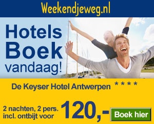 Weekendjeweg - De Keyser Hotel 4* vanaf 120,-. Weekendjeweg - De Keyser Hotel 4* vanaf 120,-.