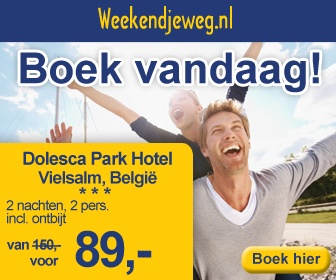 Weekendjeweg - Dolesca Park Hotel 3* vanaf 89,-. Weekendjeweg - Dolesca Park Hotel 3* vanaf 89,-.