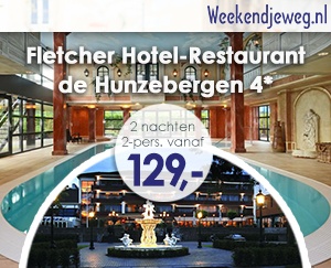 Weekendjeweg - Fletcher Hotel-Restaurant de Hunzebergen 4* vanaf 129,-.