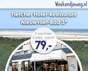Weekendjeweg - Fletcher Hotel-Restaurant Nieuwvliet-Bad 3* vanaf 79,-. Weekendjeweg - Fletcher Hotel-Restaurant Nieuwvliet-Bad 3* vanaf 79,-.