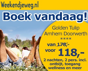 Weekendjeweg - Golden Tulip Arnhem Doorwerth 4* vanaf 118,-.