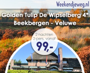 Weekendjeweg - Golden Tulip De Wipselberg 4* vanaf 99,-.