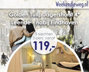 Weekendjeweg - Golden Tulip Jagershorst 4* vanaf 119,01. Weekendjeweg - Golden Tulip Jagershorst 4* vanaf 119,01.