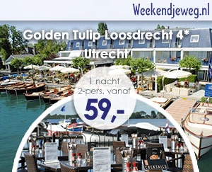 Weekendjeweg - Golden Tulip Loosdrecht 4* vanaf 59,-.