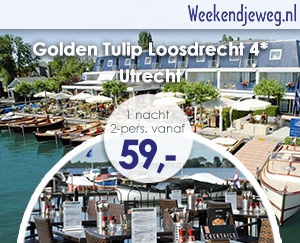 Weekendjeweg - Golden Tulip Loosdrecht 4* vanaf 59,-. Weekendjeweg - Golden Tulip Loosdrecht 4* vanaf 59,-.