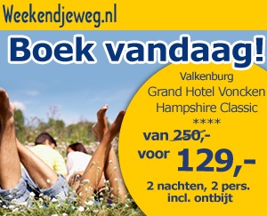 Weekendjeweg - Grand Hotel Voncken - Hampshire Classic 4* vanaf 129,-.