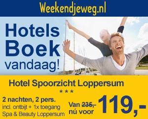 Weekendjeweg - Hampshire Hotel- Bieze Borger 3* vanaf 95,-.