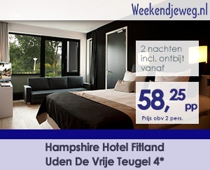Weekendjeweg - Hampshire Hotel Fitland - Uden De Vrije Teugel 4* vanaf 116,50.