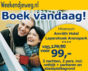Weekendjeweg - Het Gooi, Amrâth Hotel Lapershoek Arenapark Hilversum 4* Vanaf 99,00. Weekendjeweg - Het Gooi, Amrâth Hotel Lapershoek Arenapark Hilversum 4* Vanaf 99,00.