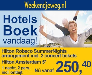 Weekendjeweg - Hilton Amsterdam 5* vanaf 264,39.
