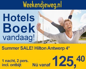 Weekendjeweg - Hilton Antwerp 4* vanaf 119,-. Weekendjeweg - Hilton Antwerp 4* vanaf 119,-.