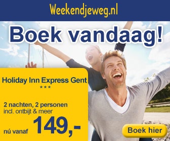 Weekendjeweg - Holiday Inn Express Gent 3* vanaf 149,-.