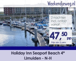 Weekendjeweg - Holiday Inn Seaport Beach 4* vanaf 95,-.