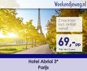 Weekendjeweg - Hotel Abrial 3* vanaf 138,-.