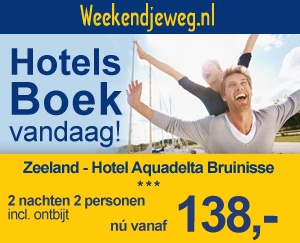 Weekendjeweg - Hotel Aquadelta 3* vanaf 138,-.