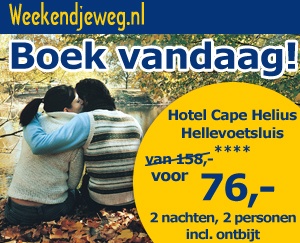 Weekendjeweg - Hotel Cape Helius 4* vanaf 76,-. Weekendjeweg - Hotel Cape Helius 4* vanaf 76,-.