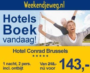 Weekendjeweg - Hotel Conrad Brussels 5* vanaf 142,80.
