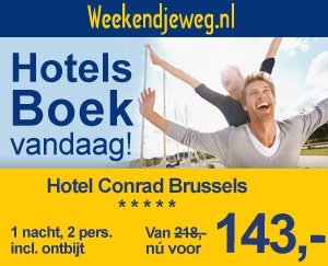 Weekendjeweg - Hotel Conrad Brussels 5* vanaf 142,80. Weekendjeweg - Hotel Conrad Brussels 5* vanaf 142,80.