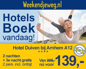 Weekendjeweg - Hotel Duiven bij Arnhem A12 4* vanaf 139,-. Weekendjeweg - Hotel Duiven bij Arnhem A12 4* vanaf 139,-.