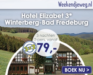 Weekendjeweg - Hotel Elizabet 3* vanaf 79,-.