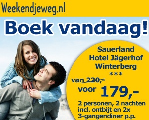 Weekendjeweg - Hotel Jägerhof 3* vanaf 179,-.