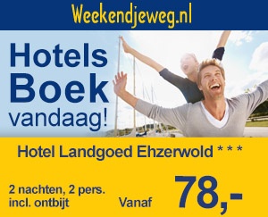 Weekendjeweg - Hotel Landgoed Ehzerwold 3* vanaf 78,-.
