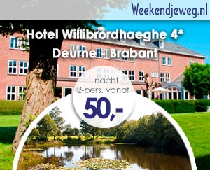 Weekendjeweg - Hotel Willibrordhaeghe 4* vanaf 50,-. Weekendjeweg - Hotel Willibrordhaeghe 4* vanaf 50,-.