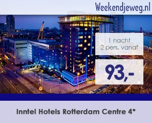 Weekendjeweg - Inntel Hotels Rotterdam Centre 4* vanaf 93,01.