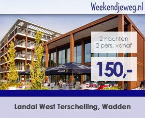 Weekendjeweg - Landal West Terschelling 0* vanaf 150,-. Weekendjeweg - Landal West Terschelling 0* vanaf 150,-.