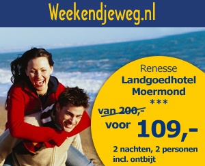 Weekendjeweg - Landgoedhotel Moermond 3* vanaf 109,-.