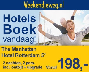Weekendjeweg - Mövenpick Hotel Amsterdam City Centre 4* vanaf 199,-.