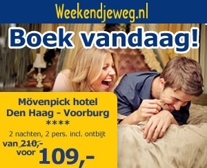Weekendjeweg - Mövenpick hotel Den Haag - Voorburg 4* vanaf 109,-.