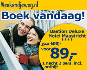 Weekendjeweg - Maastricht, Bastion Deluxe Hotel Maastricht 4* Vanaf 89,00.