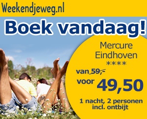 Weekendjeweg - Mercure Eindhoven 4* vanaf 49,50. Weekendjeweg - Mercure Eindhoven 4* vanaf 49,50.