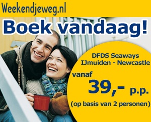 Weekendjeweg - Minicruise Dfds Seaways Ijmuiden-newcastle 0* Vanaf 78,00.