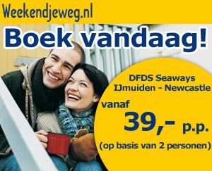 Weekendjeweg - Minicruise Dfds Seaways Ijmuiden-newcastle 0* Vanaf 78,00. Weekendjeweg - Minicruise Dfds Seaways Ijmuiden-newcastle 0* Vanaf 78,00.