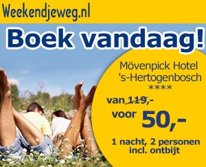 Weekendjeweg - Movenpick Hotel 's-Hertogenbosch 4* vanaf 50,-.